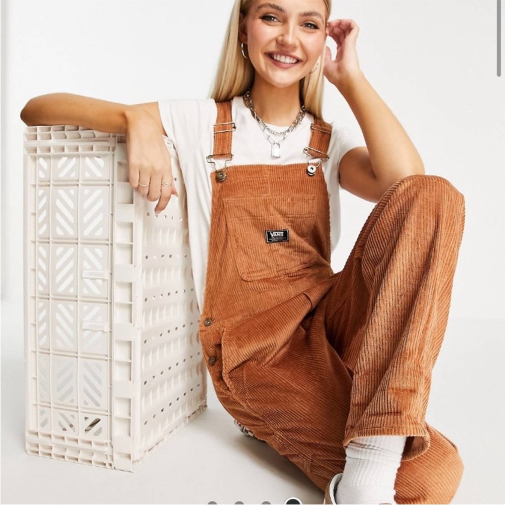 Vans Brown Corduroy Overalls